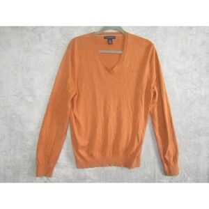 Banana Republic Luxury Blend‎ V Neck Sweater Orange Size L